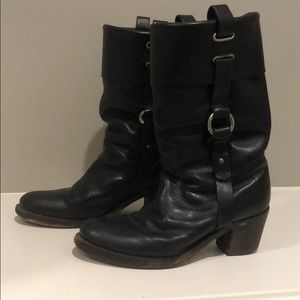 Frye - Size 7.5 Black Leather Boots
